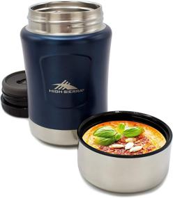 img 3 attached to High Sierra HS1660, 17 oz Food Thermos: Insulated Stainless Steel, 12 Hours Warmth, Leakproof Lid & Serving Bowl, Easy Cleaning - Midnight Blue