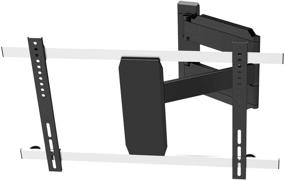 img 3 attached to 📺 Monoprice Full-Motion Articulating TV Wall Mount Bracket - 32in to 70in, Max Weight 55lbs, VESA Patterns up to 600x400, Works with Concrete &amp; Brick, UL Certified