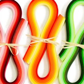 img 2 attached to 🌈 JUYA Multi-Color Quilling Strips Set - 720 Strips, 36 Vibrant Colors, 54cm Length/Strip, 3mm Width