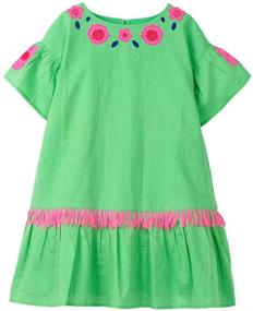 img 4 attached to BEILEI CREATIONS Sleeve Cartoon Dresses: Stylish Girls' Clothing in a Variety of Dresses