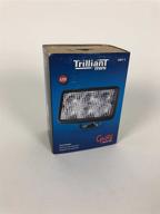 💡 grote 63611 trilliant mini led whitelight work lamp (clear flood) in black logo