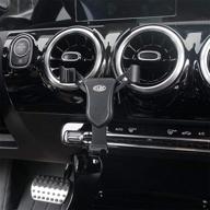 mercedes adjustable rotation dashboard alloy black logo