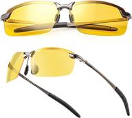 enhanced vision for driving: polarized sports sunglasses logo