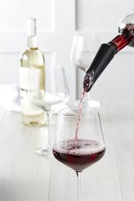 img 2 attached to 🍷 Trudeau Maison Wine Aerator - Silver and Black | Enhance Your Wine's Flavor with Style