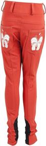 img 1 attached to 🦋 Huntley Equestrian Butterfly Riding Pant for Children - Daisy Clipper Design