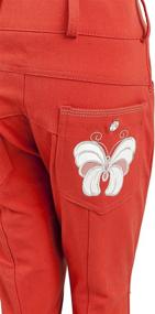 img 3 attached to 🦋 Huntley Equestrian Butterfly Riding Pant for Children - Daisy Clipper Design