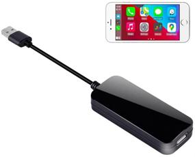 img 4 attached to 🚗 Podofo CarPlay Adapter - Apple Carplay/Android Auto/Wireless USB Dongle - Compatible with Android 4.4+ Car Stereo - USB Connectivity for Touch and Voice Control - Black