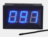 🌡️ uctronics digital temperature meter: 0-167°f range, blue led display with ntc thermistor sensor logo