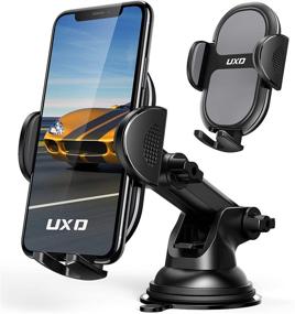 img 4 attached to UXD Patented Dashboard Windshield Compatible Portable Audio & Video