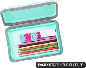img 1 attached to 📦 It's Academic Flexi Storage Box with Lid and Collapsible Pencil Case Design, Ideal for Craft and School Supplies, Pack of 3