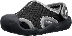 img 4 attached to Детские сандалии Crocs Swiftwater для мальчиков малышей - Улучшение SEO