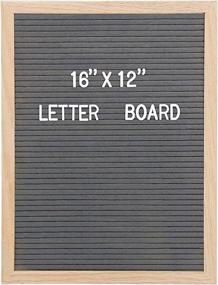 img 1 attached to Vagski Gray Felt Letter Board: 12x16 Inches with 610 Letters, Numbers, and Symbols