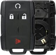 🔑 keylessoption key fob case shell button pad cover for m3n-32337100 car keyless entry remote control logo