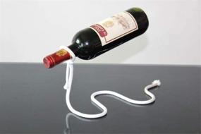 img 2 attached to Фантазия Мэджик висящий держатель для вина: уникальная плавающая иллюзия для кухонного декора дома (висящая верёвка)