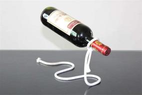 img 4 attached to Фантазия Мэджик висящий держатель для вина: уникальная плавающая иллюзия для кухонного декора дома (висящая верёвка)