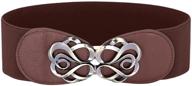 👗 belle accessories elastic stretch cl0413 1 women's belts - must-have accessories logo