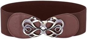 img 4 attached to 👗 Belle Accessories Elastic Stretch CL0413 1 Women's Belts - Must-Have Accessories