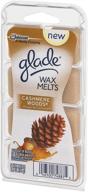 почувствуйте роскошный аромат воска glade cashmere woods с 8 шт. логотип