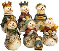 kurt adler j7344 snowmen nativity logo