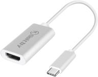 🔌 адаптер usb c к hdmi - совместим с macbook pro, samsung s20/s10/s9/note 10/9, imac, mac mini, macbook air, dell xps, pixelbook и другими устройствами - совместим с thunderbolt 3 логотип