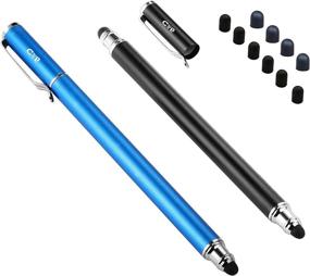 img 4 attached to 🖊️ Bargains Depot 2 Pcs Fine Tip Stylus Pens - Precise Touch Screen Drawing, Handwriting & Gaming - Compatible with Apple iPad, iPhone, Samsung Tablets & More - 10 Extra Rubber Tips Included