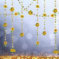 sunflower birthday decorations streamer graduation logo