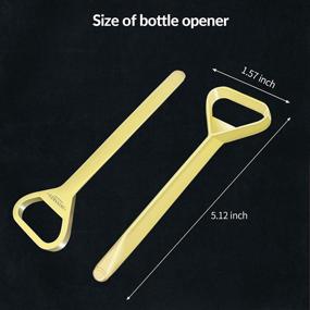 img 3 attached to 🍺 Heavy Duty Zinc Alloy Heart Shape Flat Juice Bartender Bottle Cap Opener for Kitchen, Bar, and Restaurant - Donnkes Beer Bottle Opener