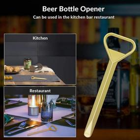 img 1 attached to 🍺 Heavy Duty Zinc Alloy Heart Shape Flat Juice Bartender Bottle Cap Opener for Kitchen, Bar, and Restaurant - Donnkes Beer Bottle Opener