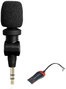 img 4 attached to 🎤 Premium 3.5mm Mini TRS Omnidirectional Microphone SR-XM1 for DJI OSMO Action, Pocket, Pocket 2 & GoPro Series Cameras with Luckybird USB Reader