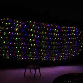 img 1 attached to 🎄 Enhance Your Christmas Décor with Joiedomi 200 LED Christmas Net Lights - Perfect for Indoor and Outdoor Celebrations, Christmas Eve Night Ambiance, Festive Tree and Bush Decoration (Multicolor)