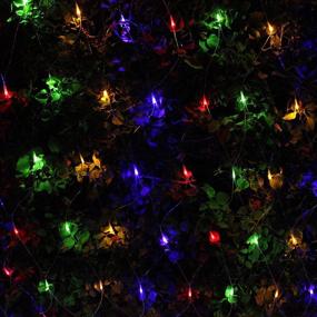 img 3 attached to 🎄 Enhance Your Christmas Décor with Joiedomi 200 LED Christmas Net Lights - Perfect for Indoor and Outdoor Celebrations, Christmas Eve Night Ambiance, Festive Tree and Bush Decoration (Multicolor)