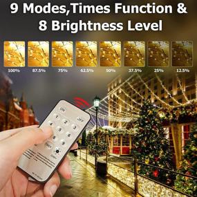 img 2 attached to DEVPLY Christmas String Lights Outdoor Indoor - 500 LED 175Ft 9 Modes End To End Plug Xmas Lights - Multi Color Fairy Lights For Xmas Tree