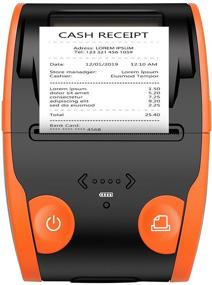 img 4 attached to 🖨️ Efficient Bluetooth Thermal Receipt Printers | 58mm Mobile Portable Printer for Office and Small Business | impresora térmica ESC/POS Printer compatible with Android/Windows Devices | 58mm Orange Receipt Printers