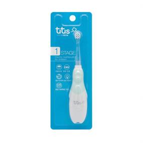 img 4 attached to 🦷 Aguard Tutus Electric Toothbrush Stage1: Mint Soft Toothbrush for Babies & Toddlers – LED Light, Ages 1-4