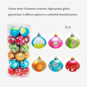 img 2 attached to Christmas Ornaments Shatterproof Decorations Glittering Seasonal Decor