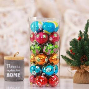 img 1 attached to Christmas Ornaments Shatterproof Decorations Glittering Seasonal Decor