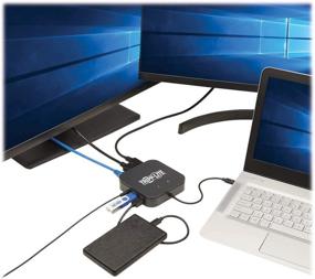 img 3 attached to 💻 Powerful Tripp Lite Thunderbolt 3 Dock: Dual Display 8k DP, 4k HDMI, USB-A Hub, Gbe (MTB3-DOCK-04)