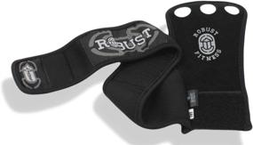 img 3 attached to 💪 ROBUST FITNESS Genuine Leather Hand Grips with Neoprene Wrist Wraps - Protect your Palm from Rips & Blisters during Cross-Training, Pull-Ups, Weightlifting, and WODs!