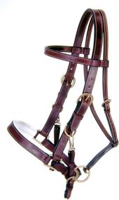 img 1 attached to 🐴 Australian Outrider Collection Leather Bridle/Halter by Tough 1