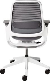 img 2 attached to 🪑 Grey Steelcase Series 1 Office Chair with Carpet Casters