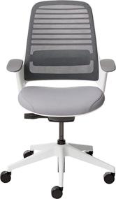 img 3 attached to 🪑 Grey Steelcase Series 1 Office Chair with Carpet Casters