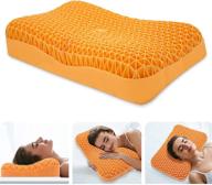 💤 ultimate comfort: new pressure-free bed pillow with wave shape for neck protection – breathable, washable & perfect sleeping gift logo