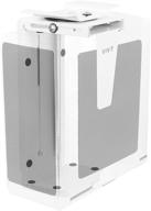 🖥️ vivo adjustable white pc mount - under desk & wall computer case holder with 135 degree swivel - mount-pc01w logo