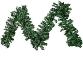 img 3 attached to 🎄 Artfen Artificial Christmas Garland - 8.9 Feet Long Pine Christmas Decorations