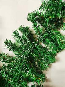 img 1 attached to 🎄 Artfen Artificial Christmas Garland - 8.9 Feet Long Pine Christmas Decorations