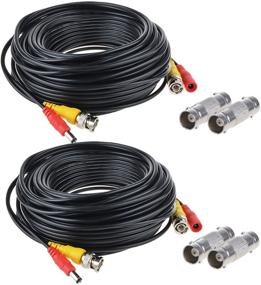 img 4 attached to 🔌 BNC Cable 65ft x 2, Flashmen HD Security Camera Cables - Heavy Duty BNC Video Power Cable - BNC Wire Extension for CCTV DVR Security Camera System - Pack of 2