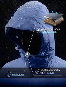 img 1 attached to Водонепроницаемая горная куртка GEMYSE Windproof