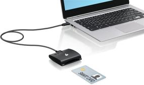 img 1 attached to IOGEAR USB-C Common Access CAC Smart Card Reader - DOD, Government, Healthcare, TAA Compliant - Mac OS, Windows, Linux Compatible - Support for V7.x and V8 - USAccess PIV - GSR205