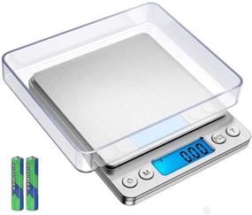 img 4 attached to Sidiyang Mini Pocket Stainless Steel Digital Kitchen Scale - Precision Jewelry Electronic Scale for Gold Grams, with Tare Weight and Counting Function (3000gx0.1g)