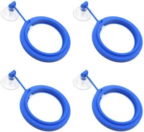 img 3 attached to 🐠 HONJIE Round Fish Feeding Ring: Floating Food Feeder for an Eco-Friendly and Safe Aquarium Environment (4PCS)
